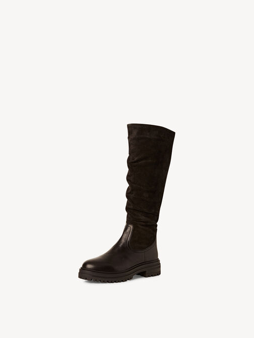 Lederstiefel - schwarz Warmfutter, BLACK COMB, hi-res