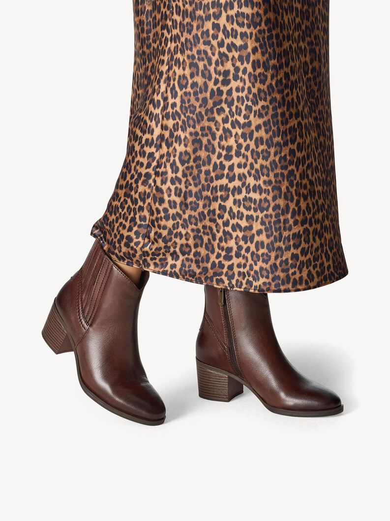 Lederstiefelette - braun, CAFE, hi-res