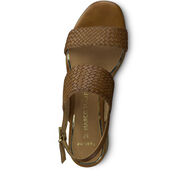 Heeled sandal - brown, COGNAC ANTIC, hi-res