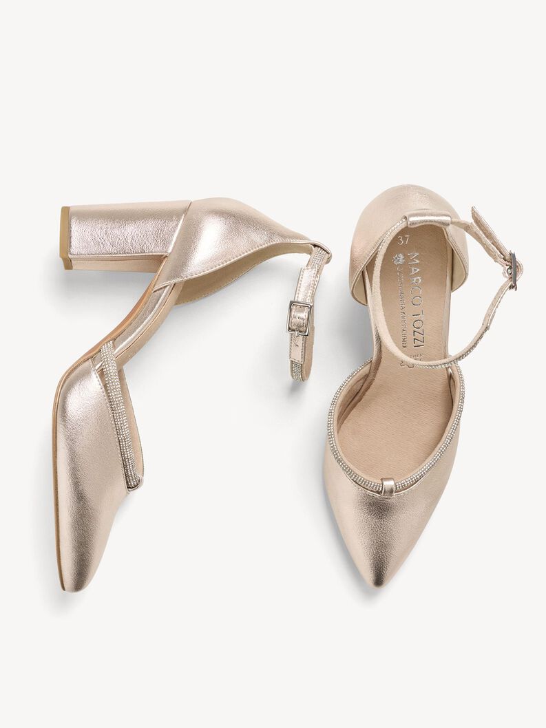 Pumps - metallic, PLATINUM, hi-res