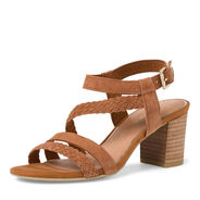 Heeled sandal - brown, COGNAC, hi-res