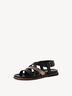 Ledersandale - schwarz, BLACK COMB, hi-res