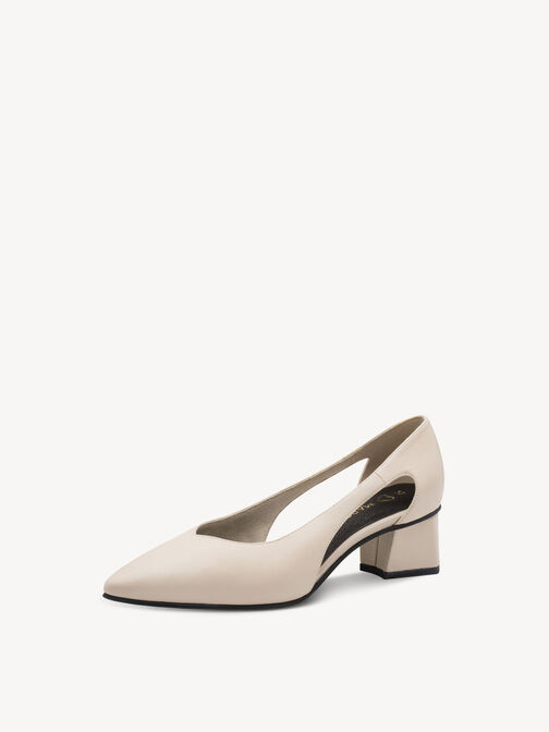 Lederpumps - beige, CREAM, hi-res