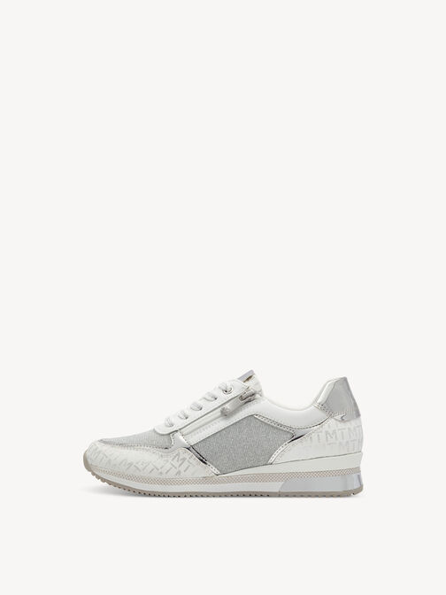 Sneaker, WHITE/SILVER, hi-res