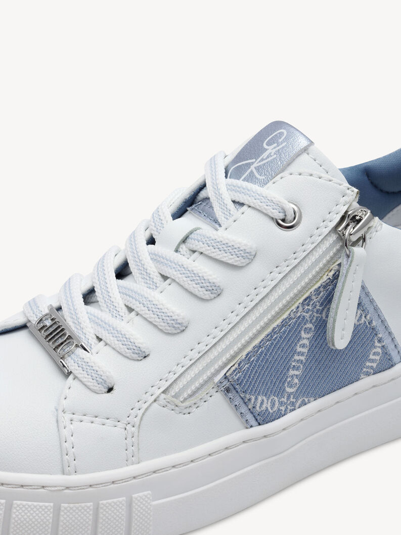 Sneaker - weiß, WHITE/LT.BLUE, hi-res