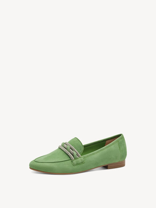 Lederslipper - grün, APPLE, hi-res