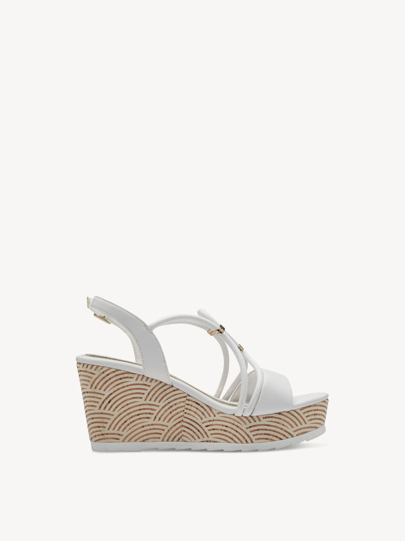 Sandály - bílá, WHITE, hi-res