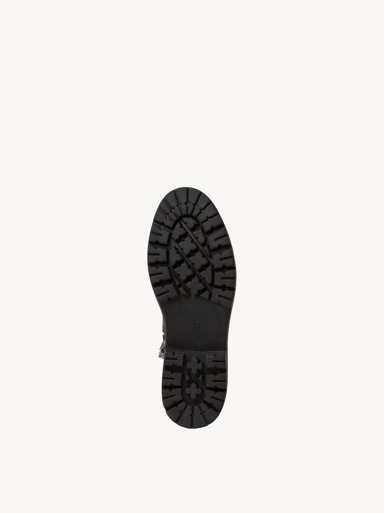 Lederstiefelette - schwarz Warmfutter, BLACK, hi-res