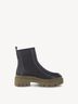 Leather Chelsea boot - black warm lining, BLACK / NATURE, hi-res