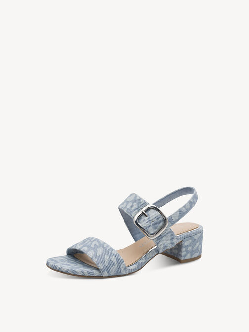 Sandalette - blau, LEO LT.BLUE, hi-res