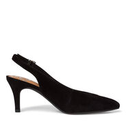 Pompes d'élingage en cuir - noir, BLACK, hi-res