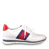 Sneaker - weiß, WHITE/NAVY, hi-res