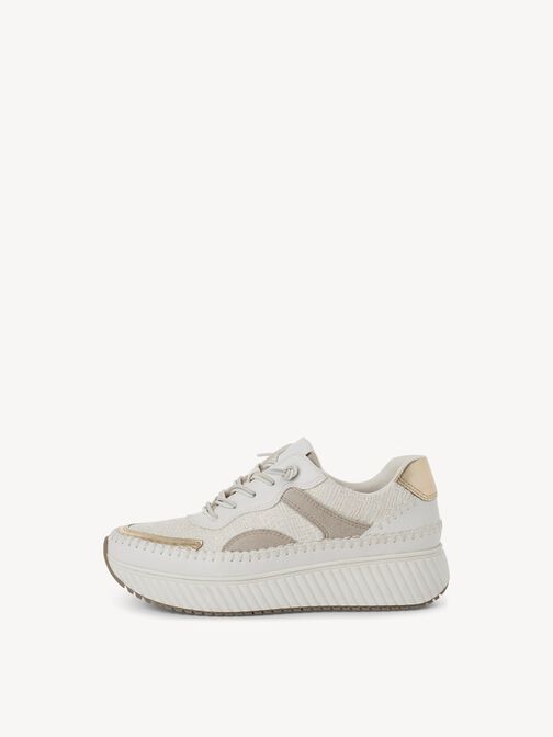 Sneaker, WHITE/GOLD, hi-res