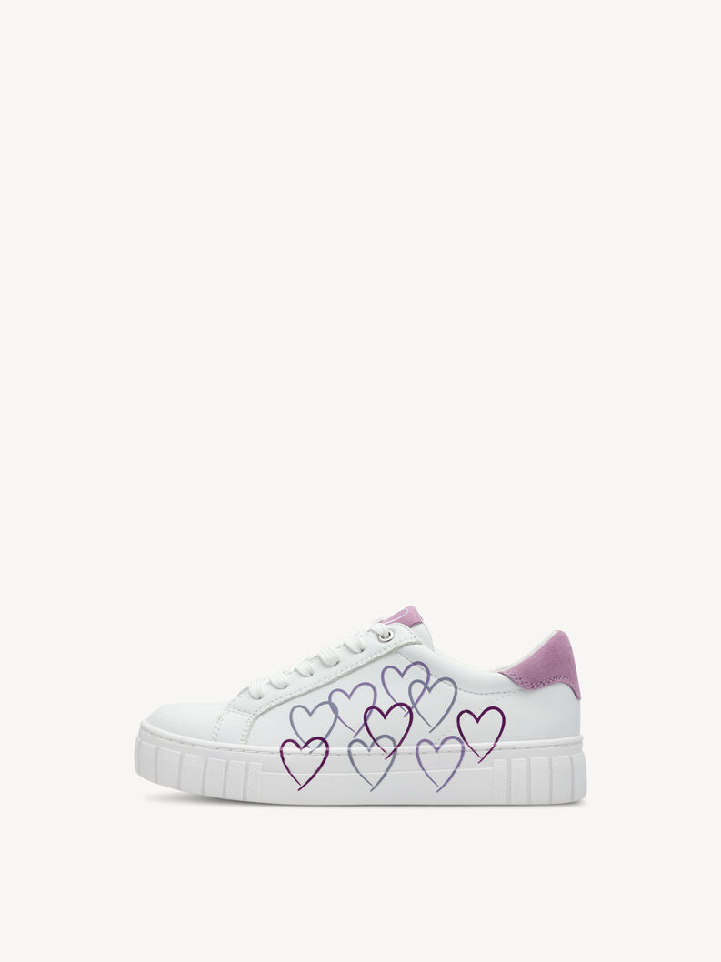 Sneaker - weiß, WHITE/BERRY, hi-res