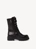 Lederstiefelette - schwarz Warmfutter, BLACK, hi-res