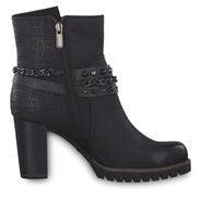 Bottine en cuir - noir, BLACK ANT.COMB, hi-res