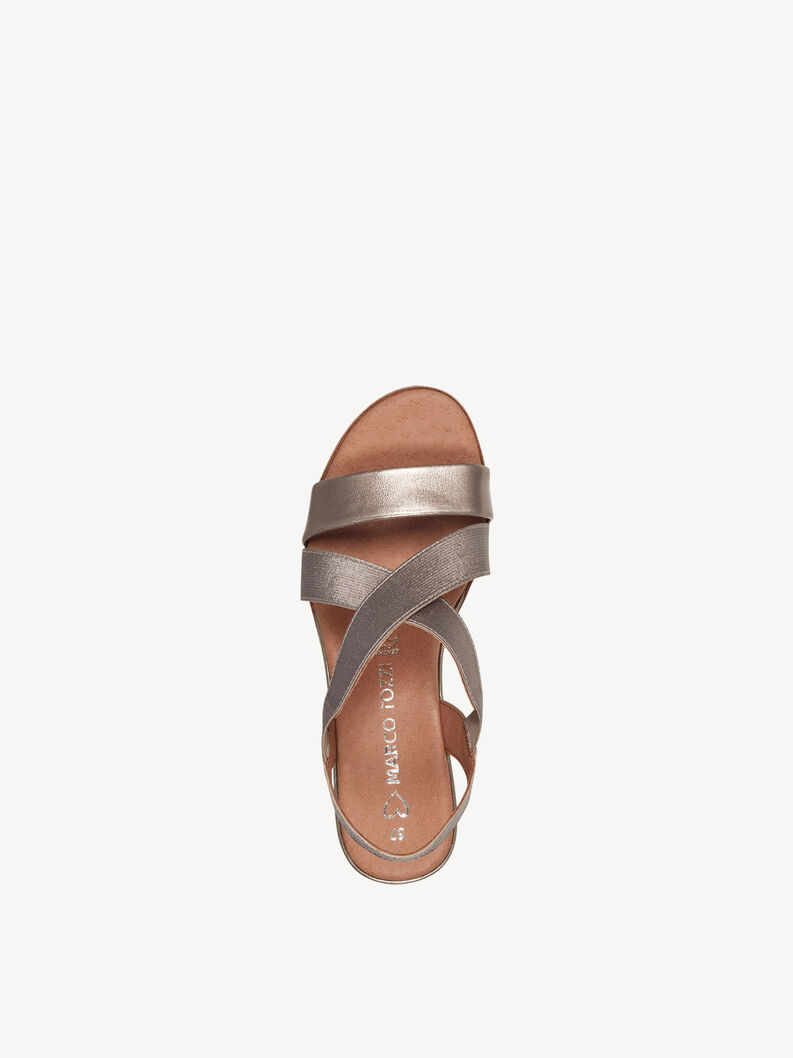 Ledersandale - rosa, ROSE METALLIC, hi-res