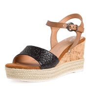 Heeled sandal - black, BLACK COMB, hi-res