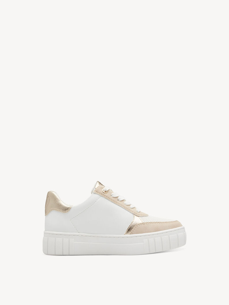 Sneaker - gold, WHITE/GOLD, hi-res