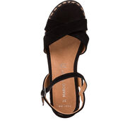 Heeled sandal - black, BLACK, hi-res