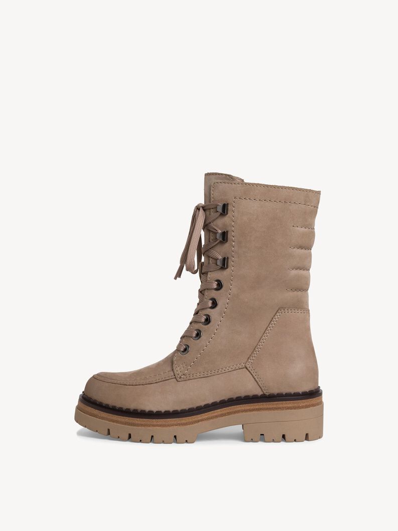 Lederstiefelette - beige Warmfutter, TAUPE NUBUCK, hi-res