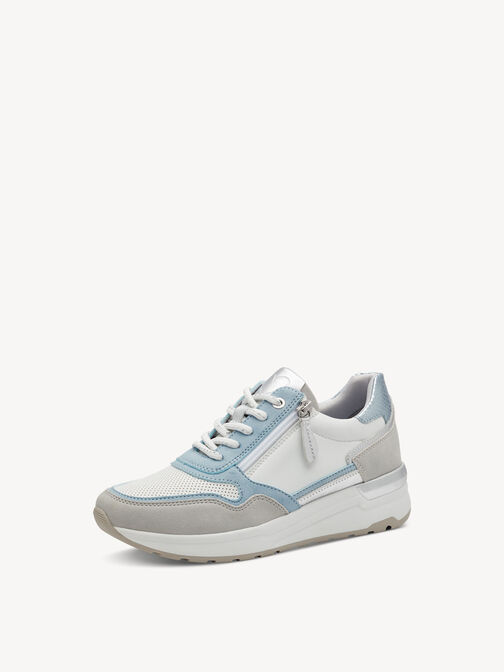 Sneaker - weiß, WHITE/LT.BLUE, hi-res