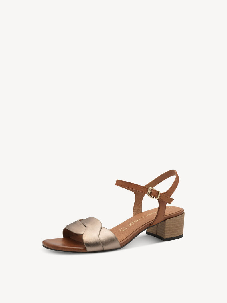 Leather Sandal - rose, ROSE MET. COMB, hi-res