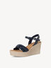 Ledersandale - blau, NAVY, hi-res