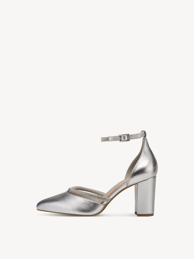 Pumps - metallic, SILVER, hi-res