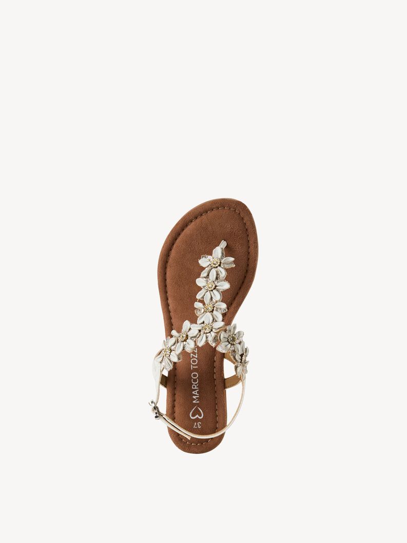 Leather Sandal - white, WHITE COMB, hi-res