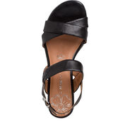 Heeled sandal - black, BLACK, hi-res