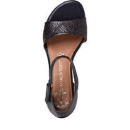 Ledersandalette - blau, NAVY, hi-res