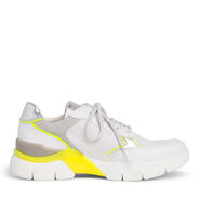 Basket - blanc, WHITE/NEON YEL, hi-res