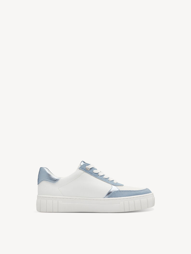 Tenisky - bílá, WHITE/LT.BLUE, hi-res