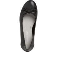 Escarpin en cuir - noir, BLACK, hi-res