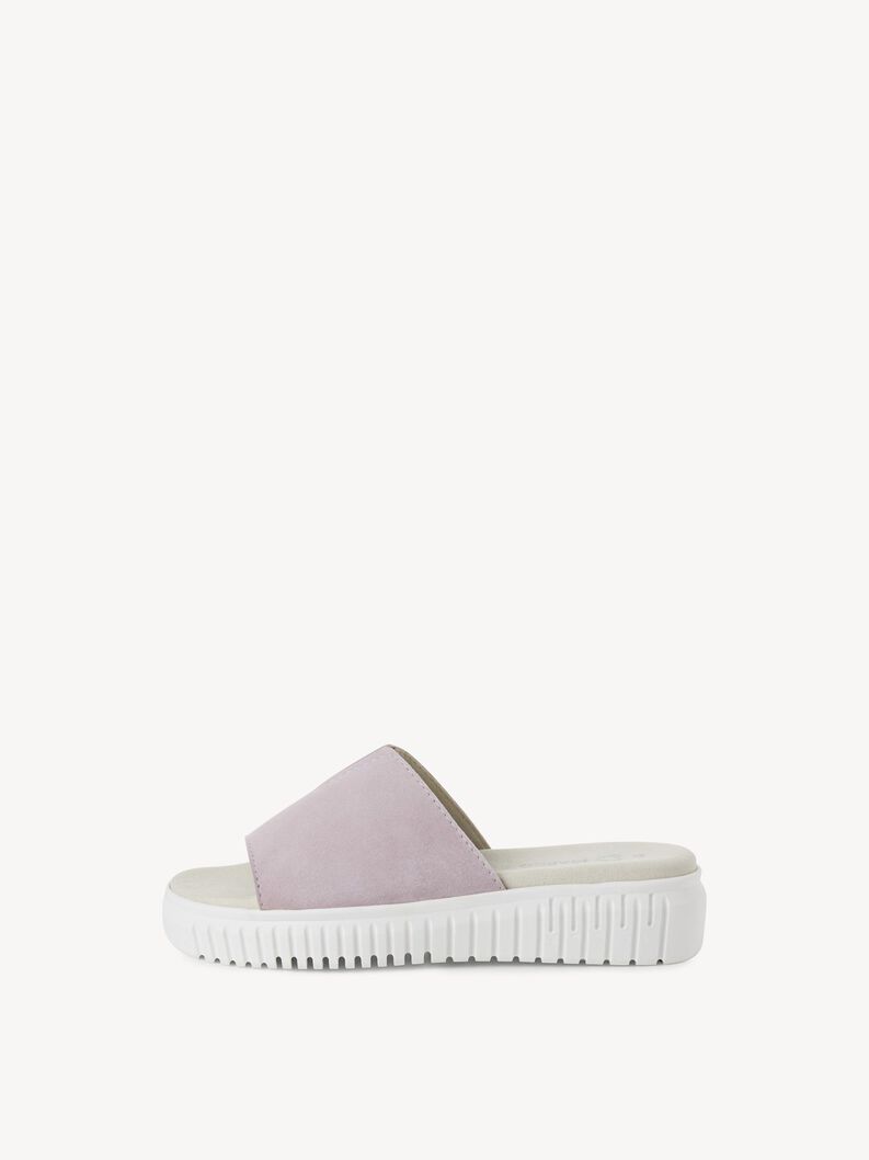 Lederpantolette - lila, LAVENDER, hi-res