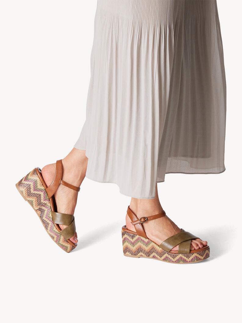 Sandal - green, OLIVE COMB, hi-res