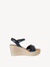 Ledersandale - blau, NAVY, hi-res