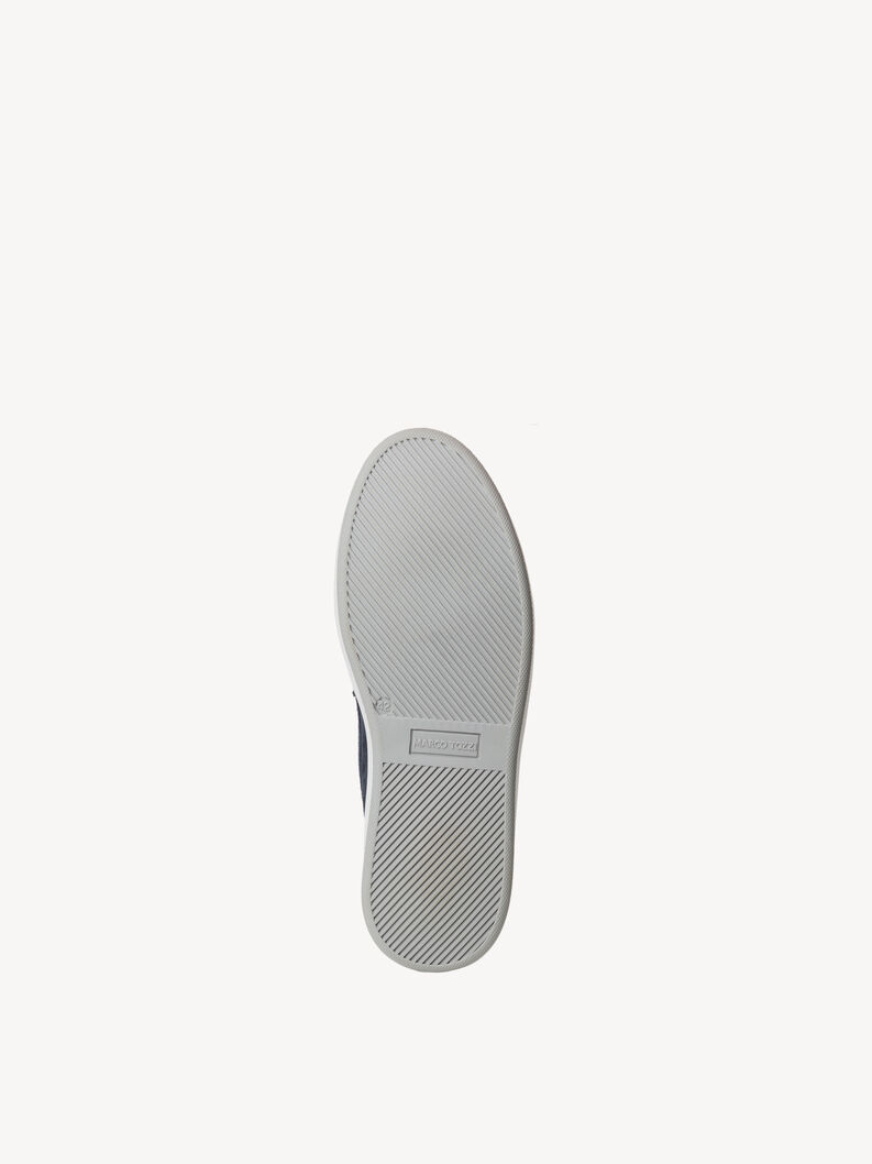 Lederslipper - blau, NAVY, hi-res