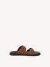 Lederpantolette - braun, CHESTNUT, hi-res