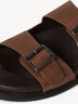 Lederpantolette - braun, CHESTNUT, hi-res
