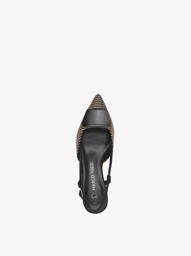 Slingpumps - schwarz, BLACK COMB, hi-res