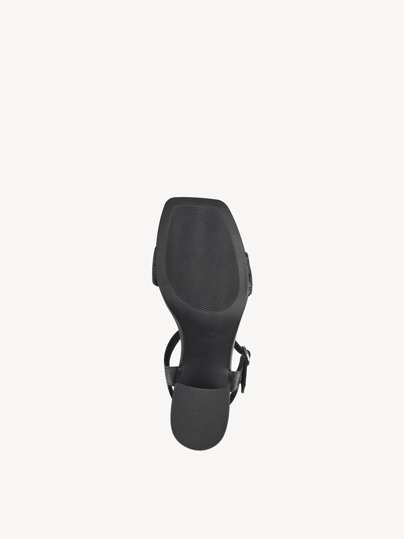 Sandalette - schwarz, BLACK, hi-res
