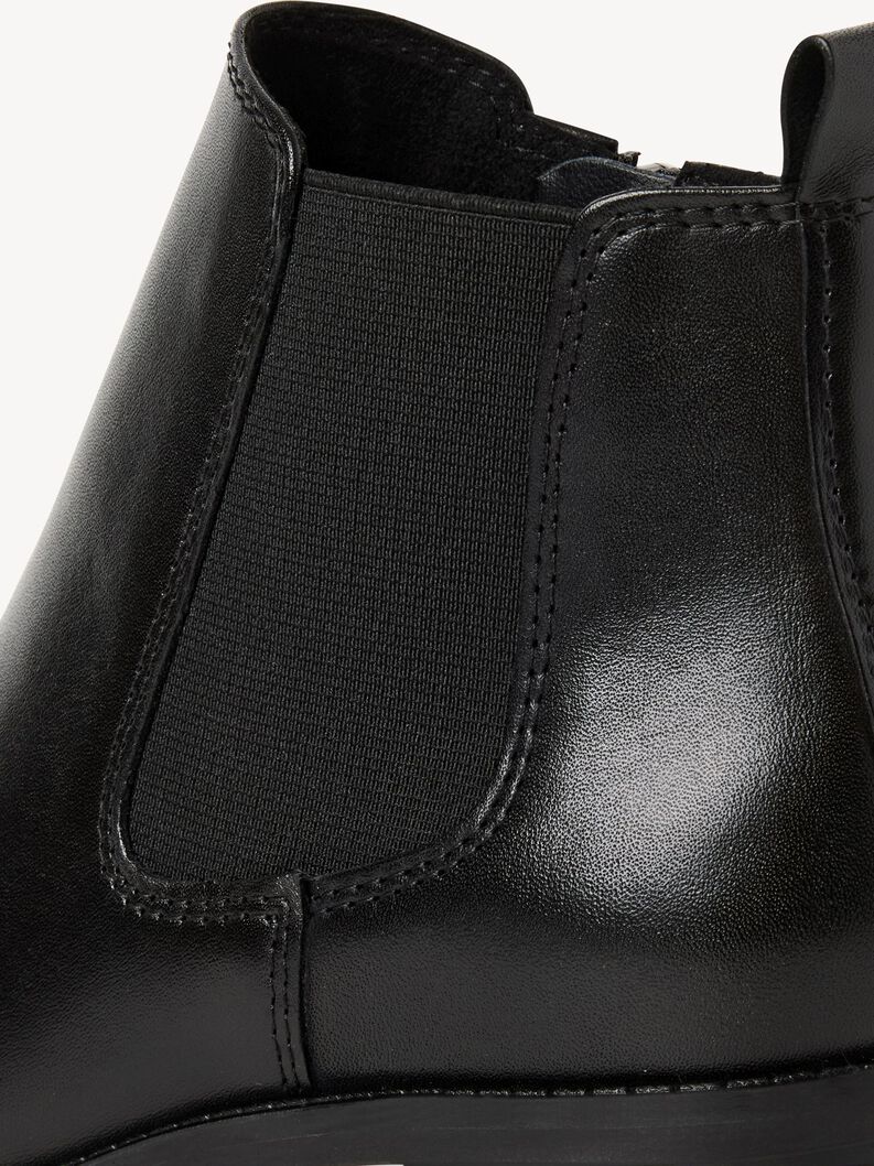 Leder Chelsea Boot - schwarz, BLACK, hi-res