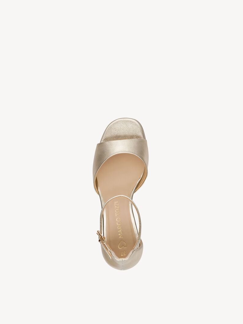 Sandalette - metallic, GOLD, hi-res