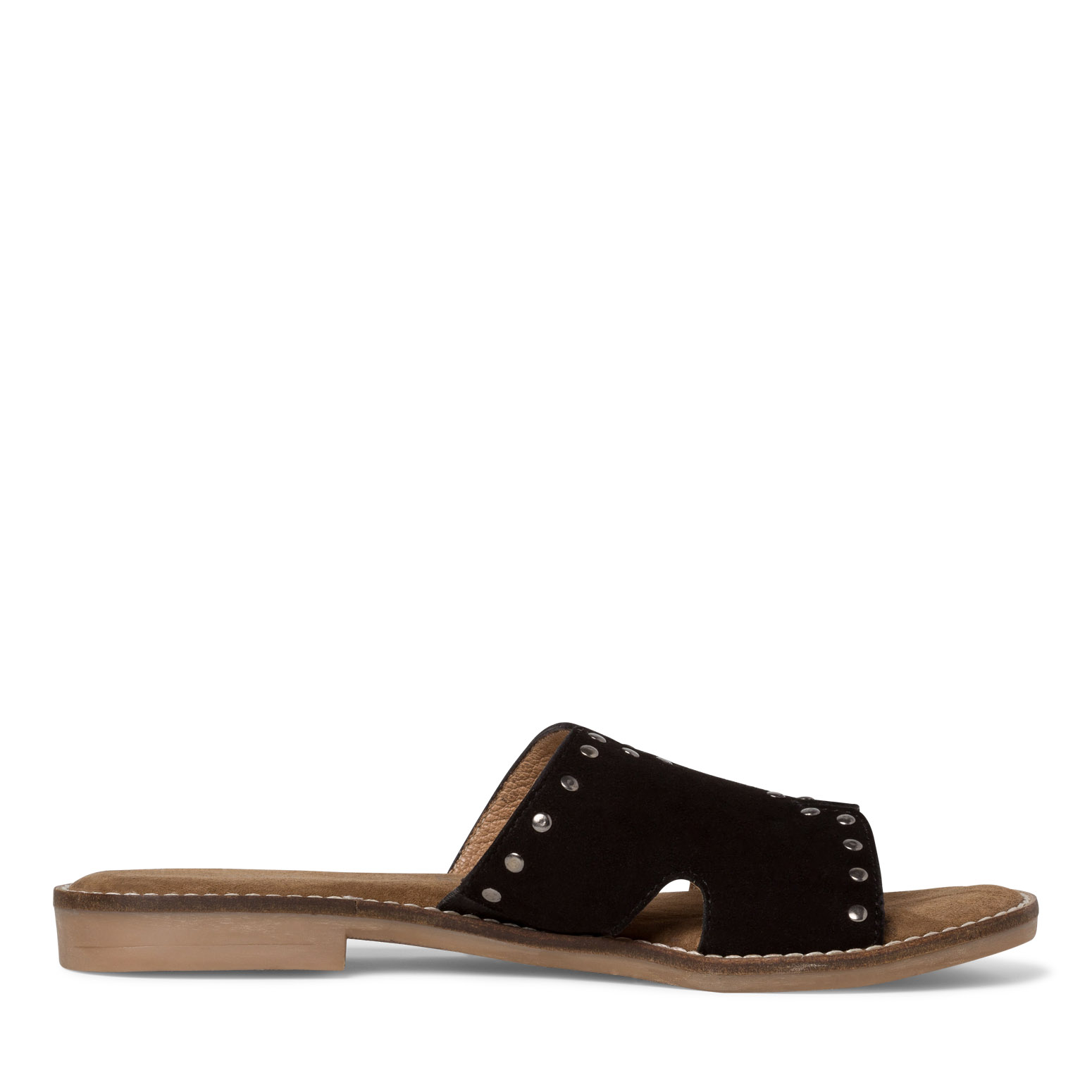 Mule en cuir - noir, BLACK, hi-res