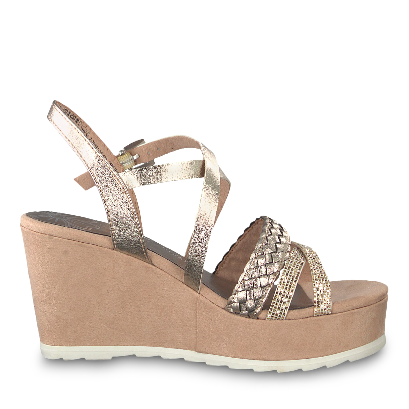 Heeled sandal - rose, ROSE MET. COMB, hi-res