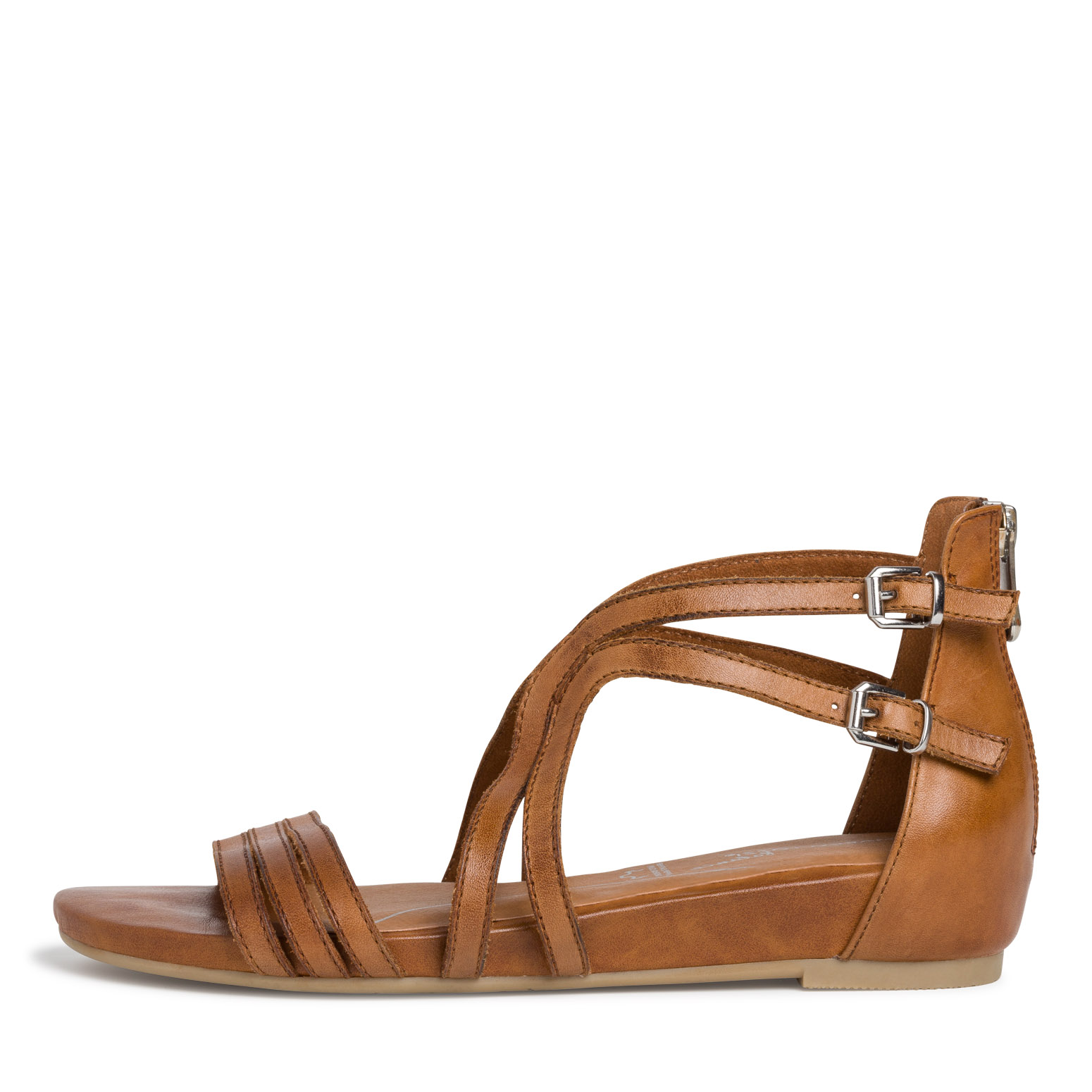 Sandale en cuir - marron, NUT, hi-res