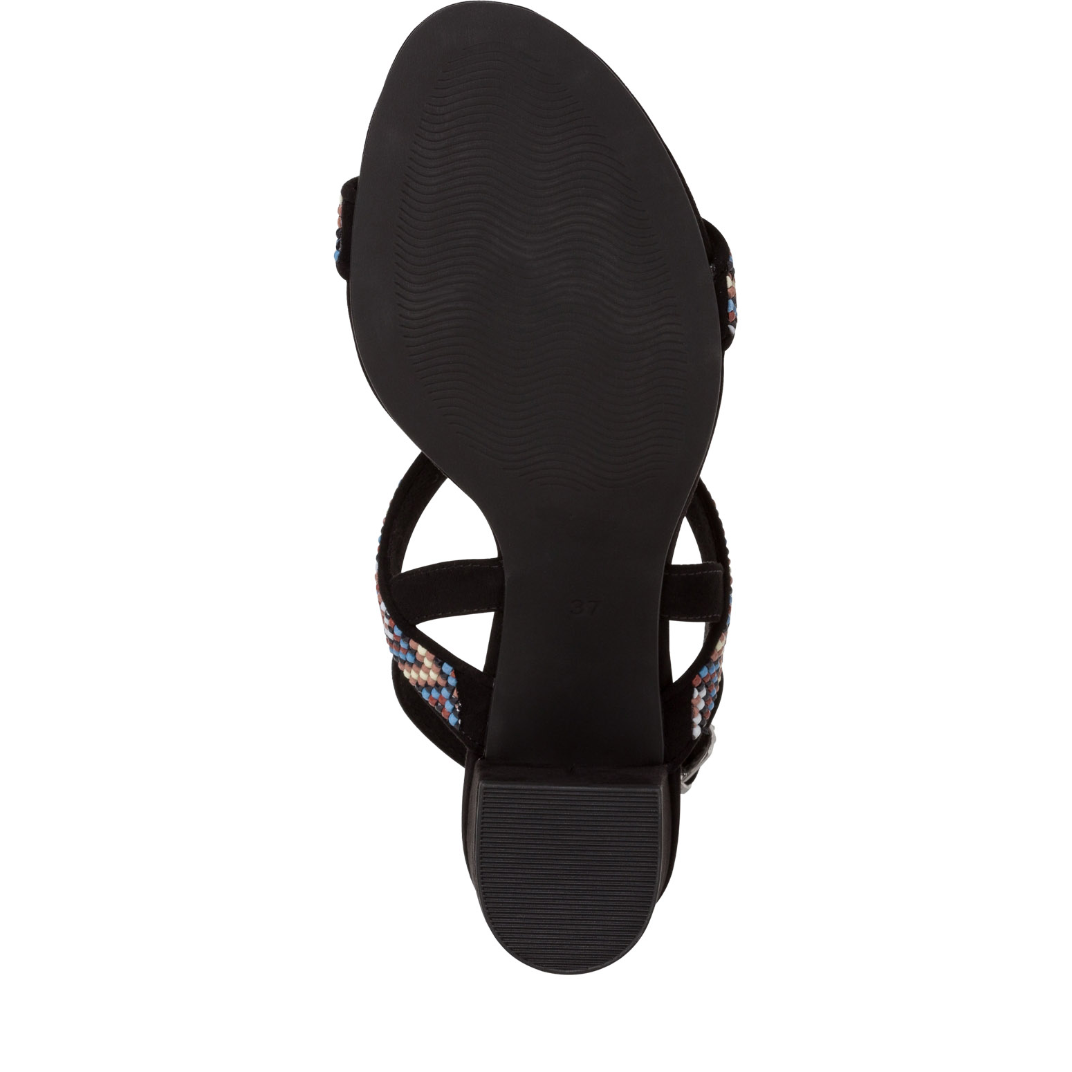 Heeled sandal - black, BLACK COMB, hi-res