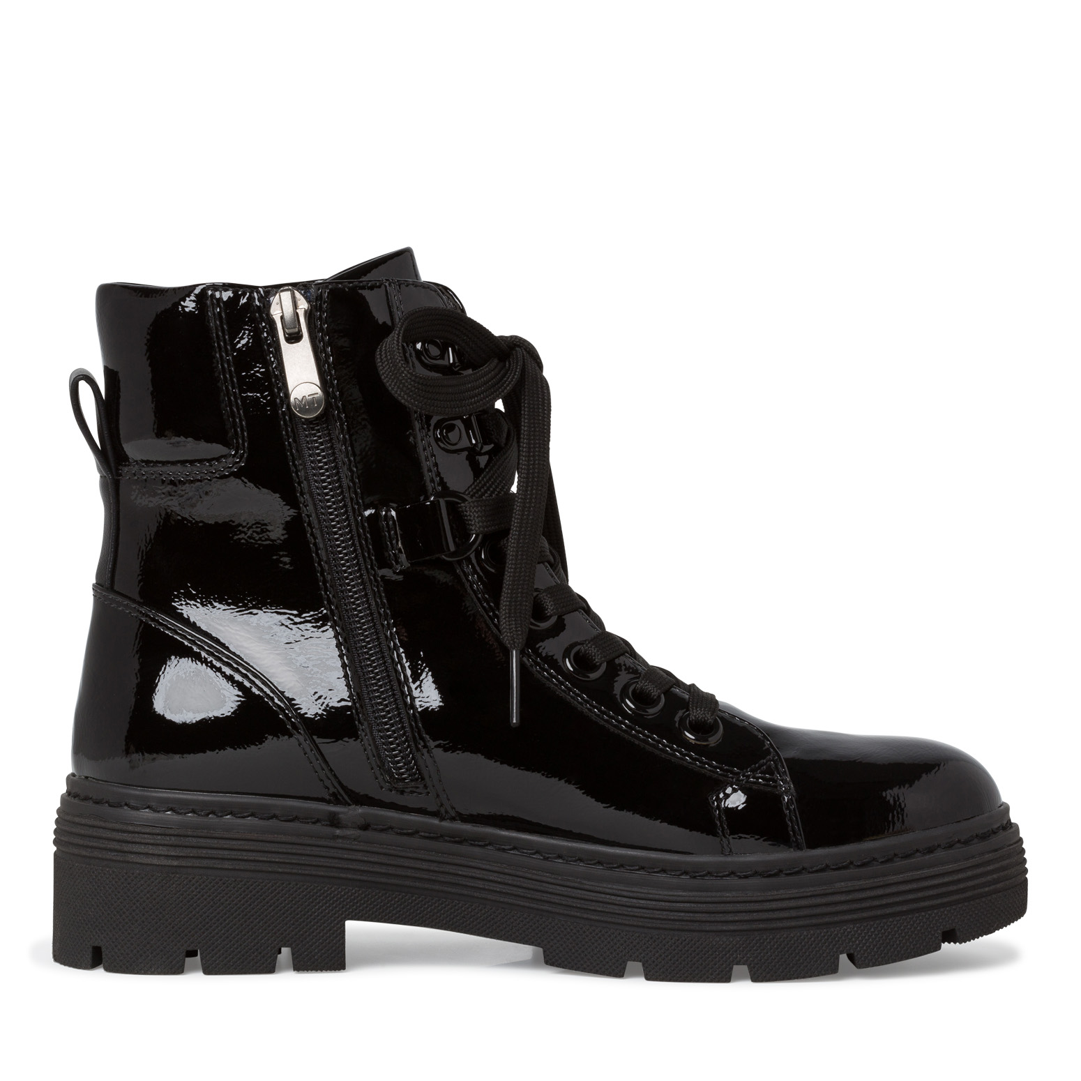 Bootie - black, BLACK PAT.COMB, hi-res